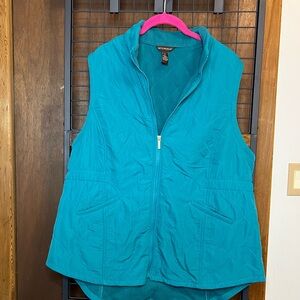 Bit & Bridle Teal and Pink Quilted Vest
